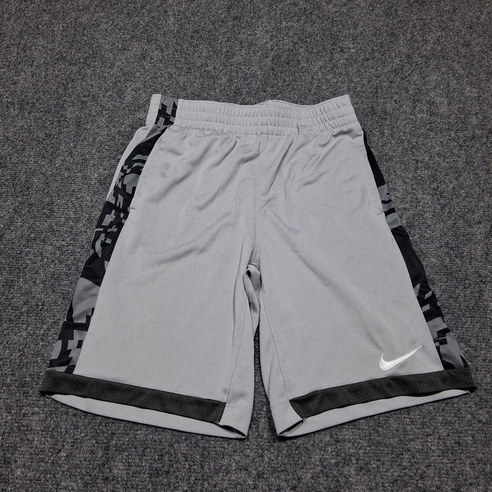 Nike Dri-fit Teens Activewear Shorts‎ Size Large White and Black Elastic...